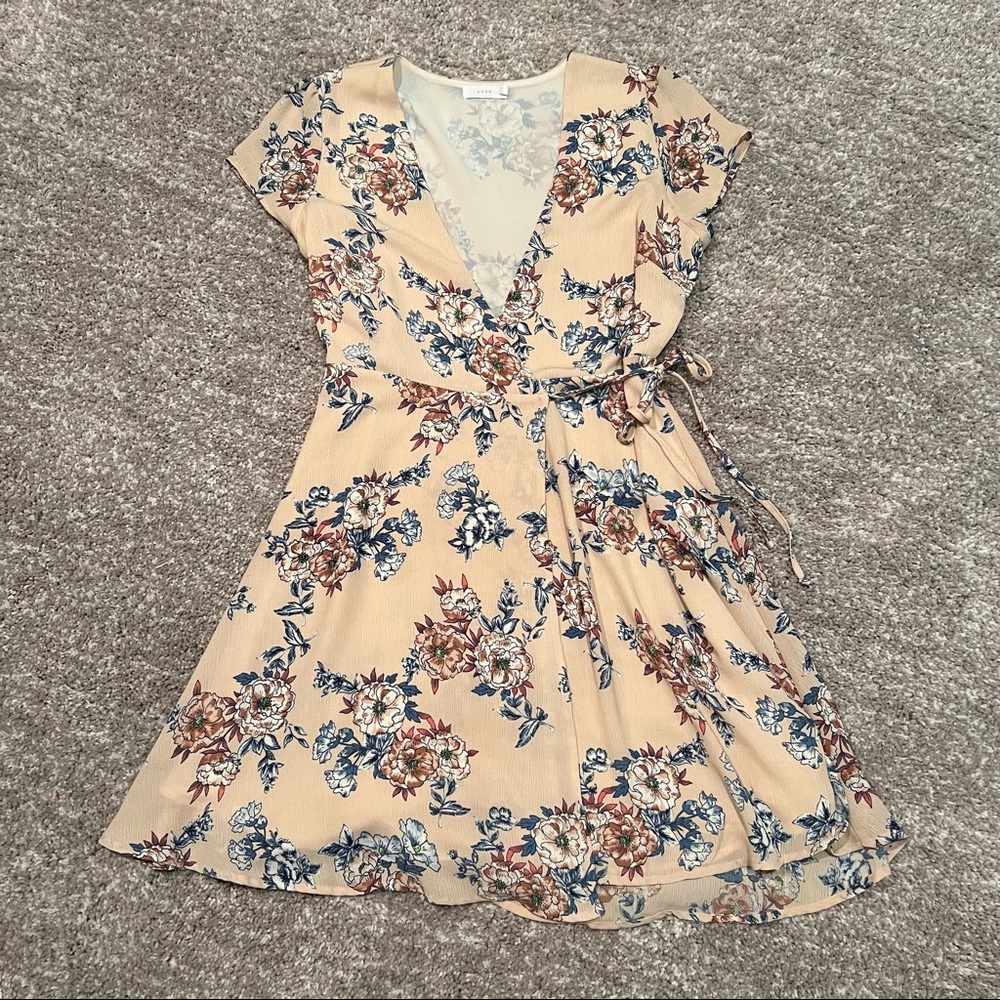 Floral wrap dress